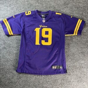 Minnesota Vikings Jersey Boys Large Purple NFL Football Adam Thielen Nike